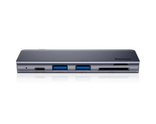 USB-Hub Baseus Harmonica Five-in-one HUB Adapter Grey