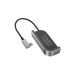 USB-Hub Baseus Bend Angle No.7 Multifunctional Type-C HUB Converter Dark gray