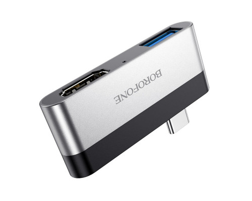 Адаптер Borofone DH2 Type-C to HDMI+USB3.0