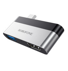 Адаптер Borofone DH2 Type-C to HDMI+USB3.0