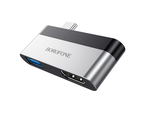 Адаптер Borofone DH2 Type-C to HDMI+USB3.0