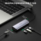 Хаб UGREEN CM252 USB-C to 3xUSB 3.0+RJ45+USB-C Multifunction Adapter (UGR-60718)