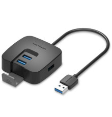 Хаб Vention 4 Ports USB 3.0 HUB 0.15M Black (CHBBB)