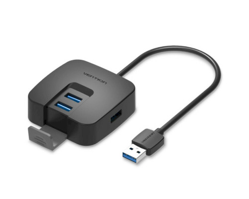 Хаб Vention 4 Ports USB 3.0 HUB 0.15M Black (CHBBB)