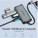 Хаб Vention Type-C to HDMI/USB3.0*3/PD Converter 0.15M Gray Metal Type (CNBHB)