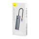 USB-хаб Baseus UltraJoy Series 6-Port HUB (Direct-Link Type) Space Grey（USB-C*2 to USB-C 40Gbps*1+USB3.0*3+SD/TF3.0*1） (B00052802811-03)
