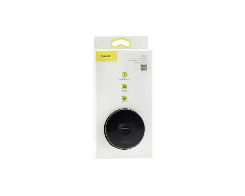 USB-Hub Baseus round box HUB adapter（USB3.0 to USB3.0*1+USB2.0*3）1m Black