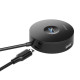 USB-Hub Baseus round box HUB adapter （Type-C to USB3.0*1+USB2.0*3）Black