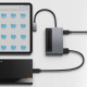 USB-Hub Baseus Magic Multifunctional Type-C HUB with a Retractable Clip Standard Edition Space Gray