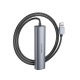 Адаптер BOROFONE DH12 Smart 4-in-1 converter(USB to USB2.0*4)(L=1.2M) Metal Gray