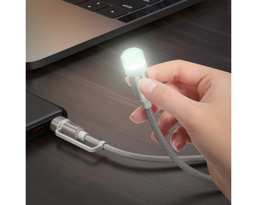 Кабель-світильник HOCO UA38C USB/Type-C to LED light adapter cable Black (6942007647755)