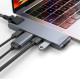 USB-Hub Baseus Thunderbolt C+Pro Seven-in-one smart HUB docking station Grey