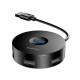 USB-Hub Baseus round box HUB adapter （USB3.0 to USB3.0*1+USB2.0*3）Black