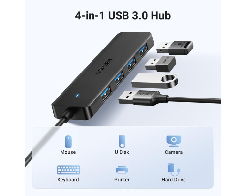 Хаб UGREEN 4-Port USB 3.0 Hub (UGR-35574)