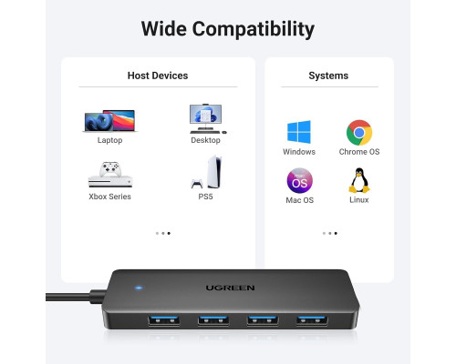 Хаб UGREEN 4-Port USB 3.0 Hub (UGR-35574)