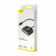 USB-Hub Baseus Square round 4 in 1 USB HUB Adapter(Type-C TO USB3.0*1+USB2.0*3) 0.17m Black