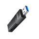 Кабель-перехiдник HOCO HB20 Mindful 2-in-1card reader(USB3.0) Black