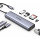 USB-хаб UGREEN CM512 USB-C to 2*USB3.0+HDMI+RJ45+SD&TF +PD port Converter (UGR-90568)