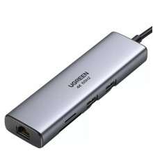 USB-хаб UGREEN CM512 USB-C to 2*USB3.0+HDMI+RJ45+SD&TF +PD port Converter (UGR-90568)