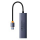 USB-Hub Baseus UltraJoy Series 4-Port HUB Space Grey（USBA to USB3.0*4）