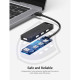 Хаб Vention Type-C to 4-Port USB 3.0 Hub with Power Supply Black 0.5M ABS Type (TGKBD)