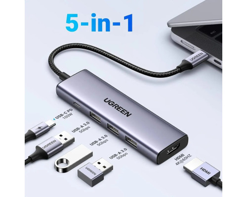 Хаб UGREEN USB-C Multifunction Adapter (UGR-15597)