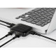 USB-Hub Baseus Fully folded portable 4-in-1 USB HUB Black