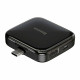 USB-Hub Baseus Fully folded portable 4-in-1 Type-C HUB (Type-C to USB2.0*4 with power supply) Black