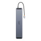 USB-Hub Baseus EliteJoy Gen2 11-Port Type-C HUB Adapter Dark gray