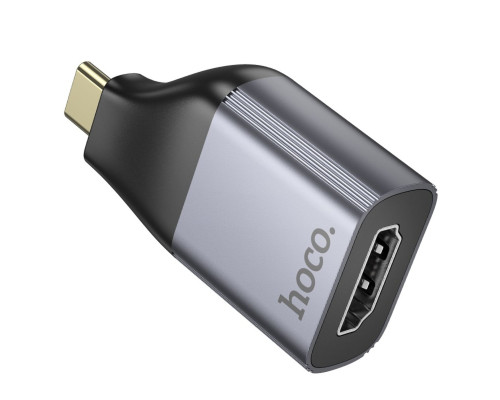 Перехідник HOCO UA33 Type-C to HDTV adapter Metal Gray (6942007645584)