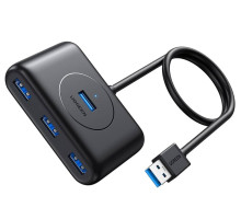 Хаб UGREEN CR113 USB 3.0 Hub 1m (Black) (UGR-20291) (UGR-20291)