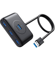 Хаб UGREEN CR113 USB 3.0 Hub 1m (Black) (UGR-20291) (UGR-20291)