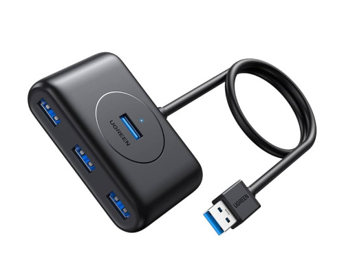 Хаб UGREEN CR113 USB 3.0 Hub 1m (Black) (UGR-20291) (UGR-20291)