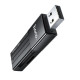 Хаб HOCO HB20 Mindful 2-in-1card reader(USB2.0) Black