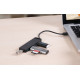 Хаб Vention 4-Port USB 2.0 Hub With Power Supply 0.15M Black (CHMBB)