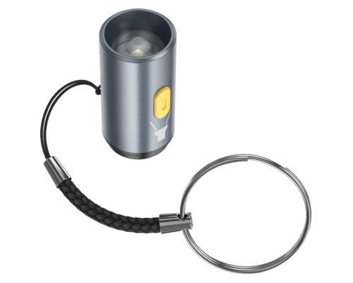 Перехідник HOCO UA38A Type-C to LED light adapter Gray (6942007647717)