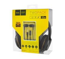 Навушники HOCO W24 Enlighten headphones with mic set Gold (2x1) NBB-139690