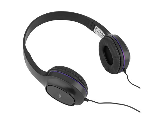 Навушники HOCO W24 Enlighten headphones with mic set Purple (2x1) NBB-139691