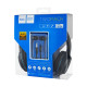 Навушники HOCO W24 Enlighten headphones with mic set Blue (2x1) NBB-139689