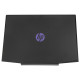 Кришка дисплея для ноутбука HP (Pavilion: 15-CX), black (purple logo) NBB-94079