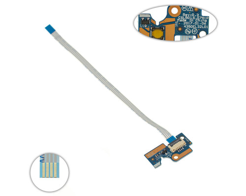 Плата з кнопкой увімкнення для ноутбука HP (15T-BR 15Z-BW 15-BS 15-bw 250 255 G6), (LS-E791P) NBB-96408