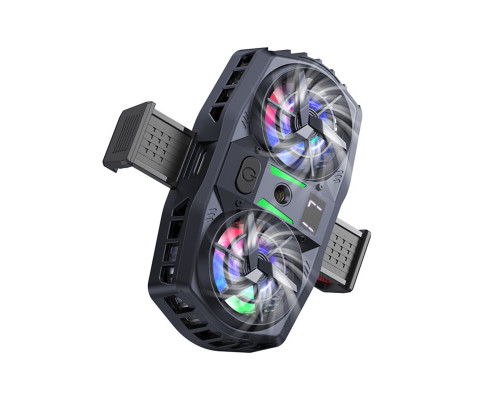 Кулер для мобільного телефона GM36 Mustango mobile phone dual cooler Black (6942007645058)