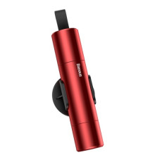 Ніж для ременів безпеки + молоток для скла Baseus Sharp Tool Safety Hammer Red CRSFH-09 mag-695315621054754481
