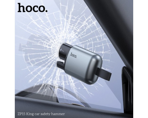 Портативний Молоток Hoco ZP15 King car safety hammer Сірий mag-6942007644020135208