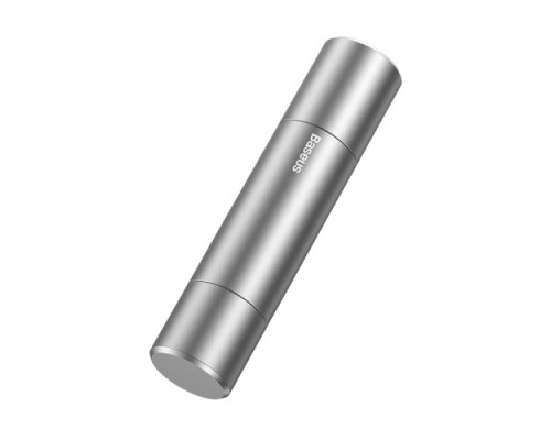 Ніж для ременів безпеки + молоток для скла Baseus Sharp Tool Safety Hammer Silver CRSFH-0S mag-695315621055454482