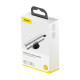 Ніж для ременів безпеки + молоток для скла Baseus Sharp Tool Safety Hammer Silver CRSFH-0S mag-695315621055454482