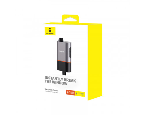 Автомобільний молоток Baseus SharpTool Series Emergency Hammer Pro Black дефект пакування mag-200000157714157322