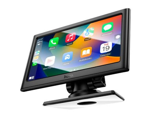 Автомобільний бездротовий портативний екран HOCO HU2 Imogen 7-inch Чорний mag-6942007623681137343