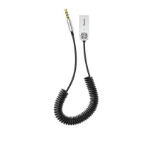 Bluetooth Аудіо-адаптер Baseus BA01 USB to AUX cable Black CABA01-01 mag-6953156290488151577
