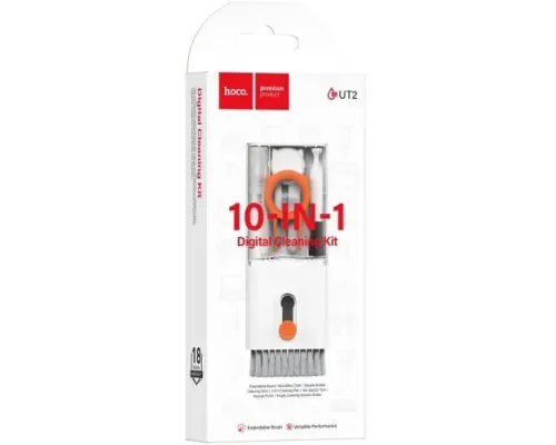 Багатофункціональний набір для чистки гаджетів HOCO UT2 Multifunctional cleaning set Білий mag-6942007674607154158